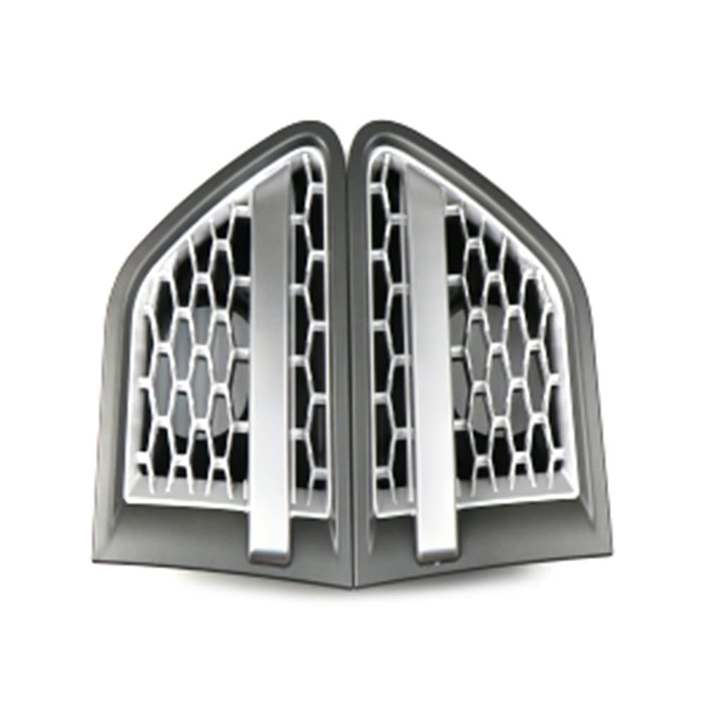 Front Grill Grills Für L&and Rover Für Range Rover Für Sport Für L320 2010-2013 ABS-Kunststoff-Auto-Frontseiten-Kotflügel-Lüftungsgitter-Grill(Gray Silver Silver) von YSBVBLRMRV