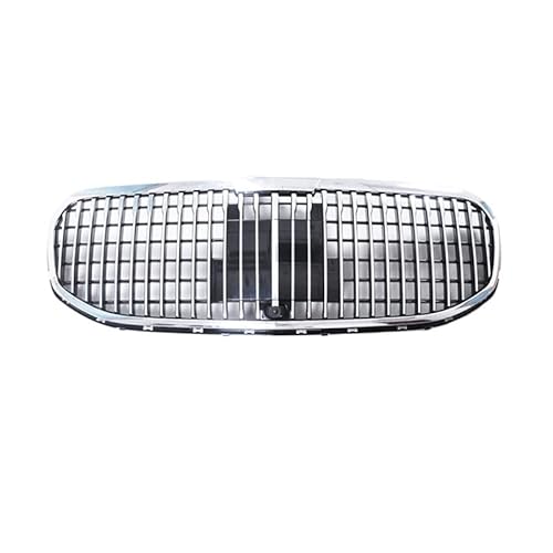 Front Grill Grills Für M&ercedes GLS X167 GLS450 GLS580 2020 ABS-Frontstoßstangenhaube, Vertikaler Renngrill, Grill Im GT-Stil, Schwarz Glänzend(for MAYBCH Chrome) von YSBVBLRMRV
