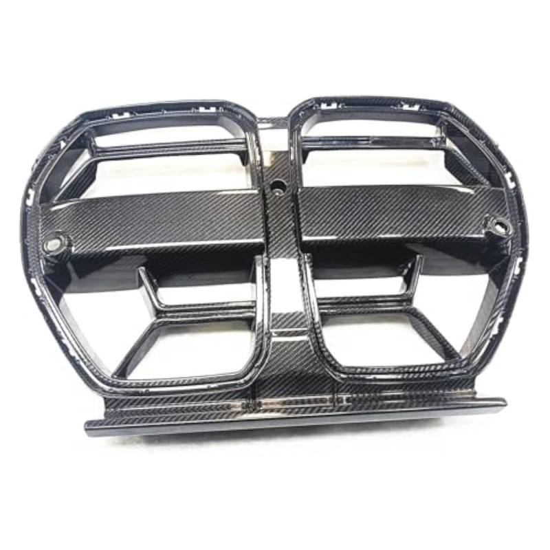 Front Grill Grills Für M3 G80 Für M4 G82 G83 2021-2024 Front Niere Grille Real Carbon Fiber Auto Oberen Stoßfänger Intake Haube Rahmen Mesh von YSBVBLRMRV
