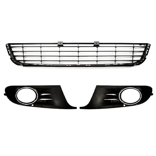 Front Grill Grills Für V&W Für G&olf Für MK6 2009-2013 Auto Front Lower Center Bumper Grille Nebelscheinwerfer Grille Grill(3PCS) von YSBVBLRMRV