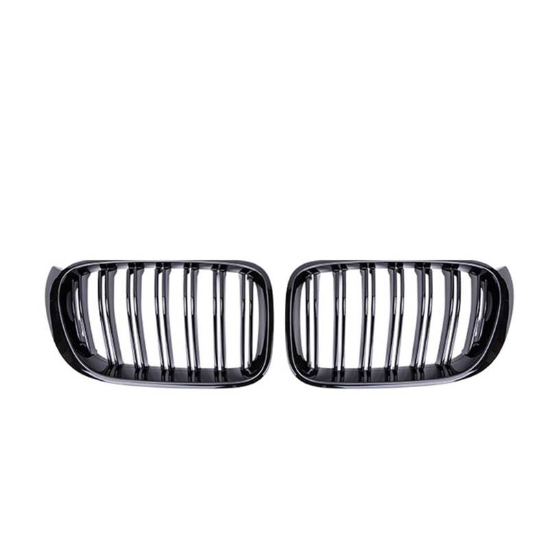 Front Grill Grills Für X3 Für X4 Für F25 Für F26 2014 2015 2016 2017 Auto Vorderen Stoßfänger Grill Grille Trim Streifen Doppel Linie Lamellen(Gloss Black) von YSBVBLRMRV