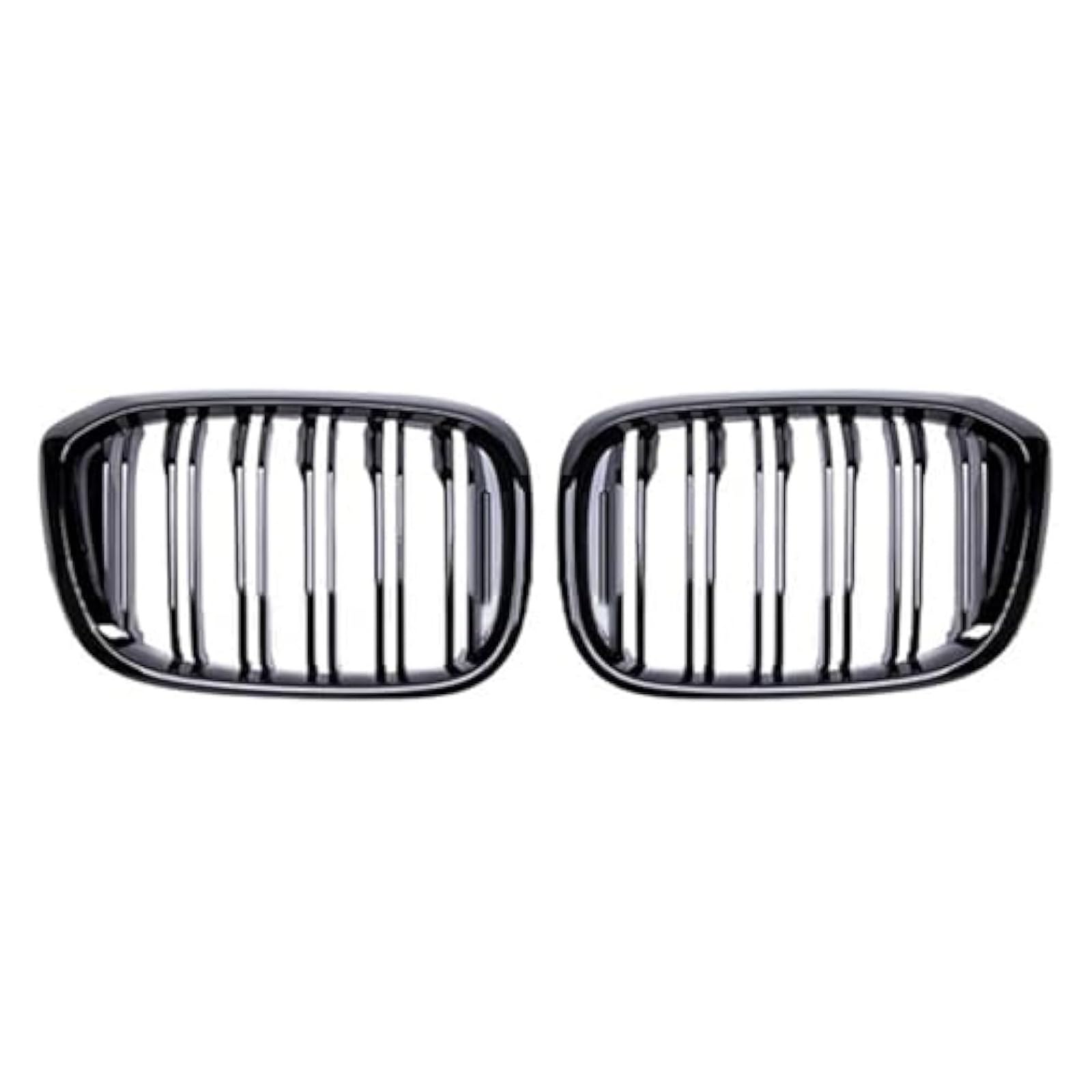 Front Grill Grills Für X3 X4 G01 G02 G08 2018 2019 2020 Auto-Frontgrill Renngrills Motorhaube Nieren-Stoßstangengitter Doppelter Lamellengrill Vorderer Nierengrill(Glossy Black) von YSBVBLRMRV