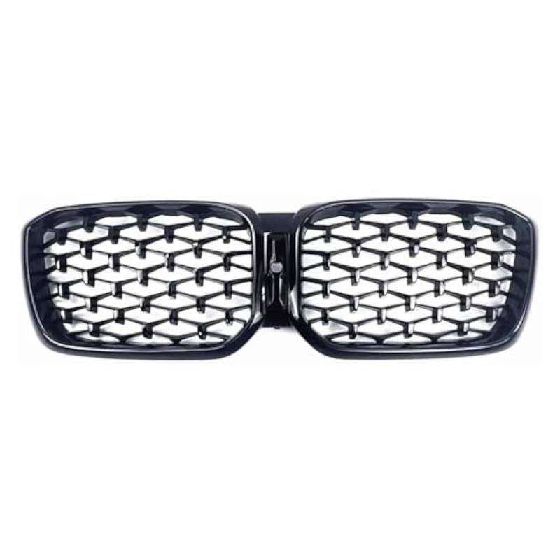 Front Grill Grills Für X3 X4 G01 G08 G02 2022 Auto Front Niere Grille Doppel Linie Stil Stoßstange Grill Haube Mesh Racing Grills Grid(Glossy Black) von YSBVBLRMRV