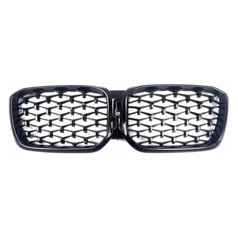 Front Grill Grills Für X3 X4 G01 G08 G02 2022 Auto Front Niere Grille Doppel Linie Stil Stoßstange Grill Haube Mesh Racing Grills Grid(Glossy Black) von YSBVBLRMRV