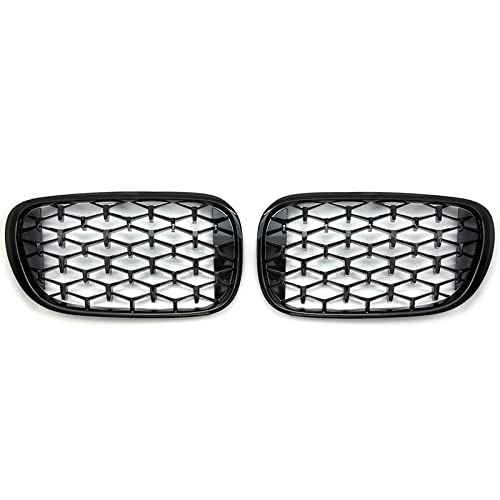 Front Grill Grills Nierengitter Im Diamond-Stil, Renngitter, Ersatzteile, Zubehör, Auto-Styling Für 7er G11 G12 2016-2020(Gloss Black) von YSBVBLRMRV