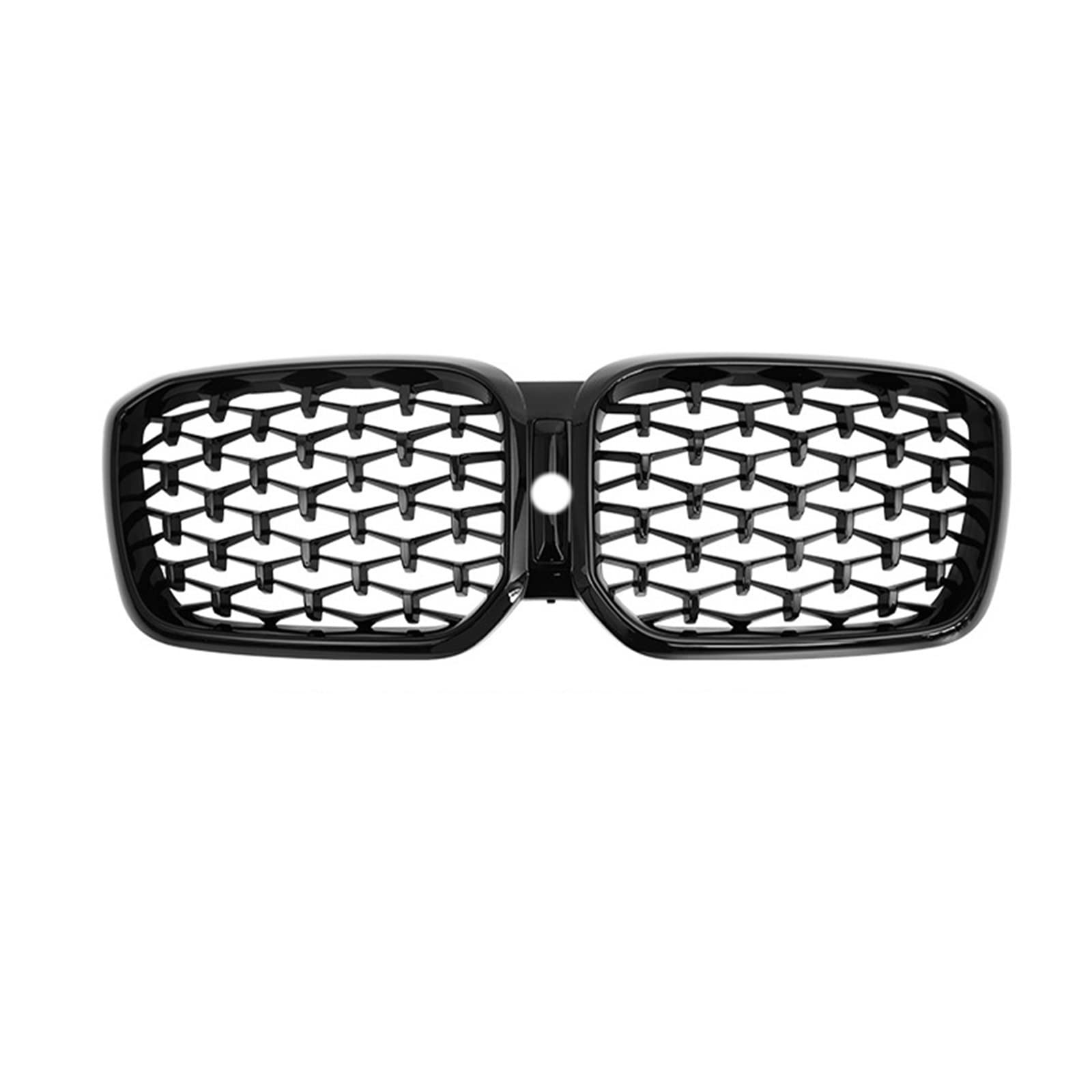 Front Grill Grills Racing Grill Ersatzteile Car Styling Front Kidney Bumper Grills Diamond Meteor Style Grille Für X3 X4 G01 G02 2022(B with Hole) von YSBVBLRMRV