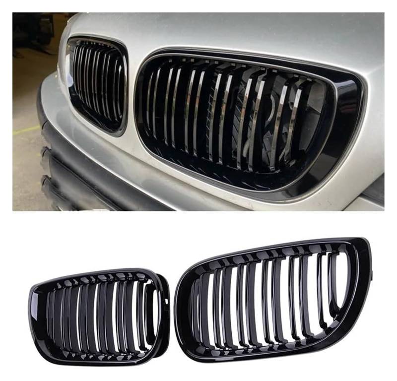 Front Nierengrill Grills Für 3er-Serie Für E46 2002-2005 Frontstoßstangengrill Frontkühlergrills Auto-Frontgrill Doppellamellen-Haubengrill von YSBVBLRMRV
