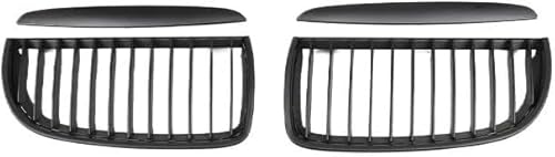 Front Nierengrill Grills Für 3er-Serie Für E90 2005-2008 Frontkühlergrills Auto Frontstoßstangenhaube Grill Einzellamelle Doppellamellengrill(Matte Black I) von YSBVBLRMRV