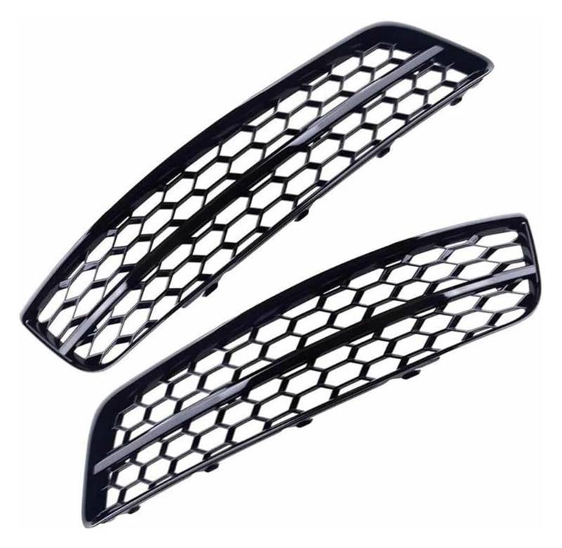 Front Nierengrill Grills Für A3 8P 2009-2013 Auto Stoßstange Grille 8P0807681 8P0807682 Nebelscheinwerfer Mesh Grille Waben Grill Abdeckung(Black Railing) von YSBVBLRMRV