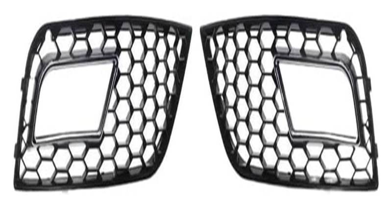 Front Nierengrill Grills Für A4 B8.5 Standard Edition 2013–2016, Auto-Gitter, Auto-Frontstoßstange, Nebelscheinwerfer-Gitter, Nebelscheinwerfer-Grill(Chrome Silver) von YSBVBLRMRV