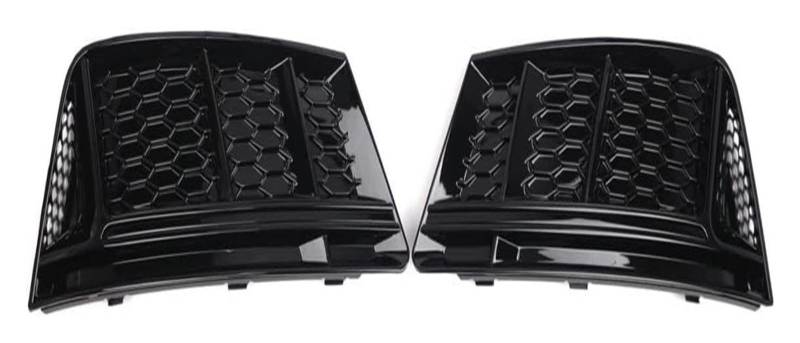 Front Nierengrill Grills Für A4 B9 2016-2018 Auto Zubehör Auto Gitter Glänzend Schwarz Auto Vorderen Stoßfänger Unteren Nebel Licht Lampe Grill Abdeckung von YSBVBLRMRV