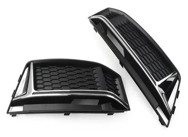 Front Nierengrill Grills Für A4 B9 S-Linie S4 2016-2018 Frontschürze Honeycomb Mesh Grill Zubehör Auto Stoßstange Nebel Licht Lampe Kühlergrill Abdeckung(A) von YSBVBLRMRV