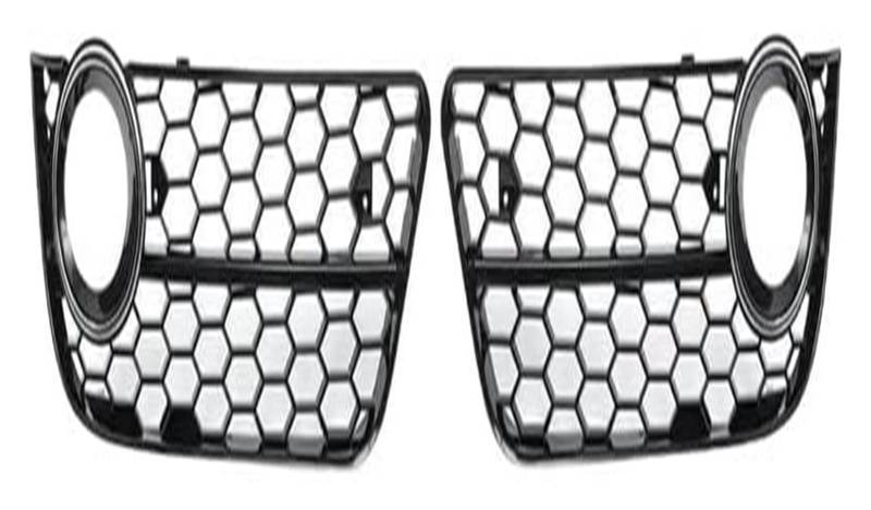 Front Nierengrill Grills Für A5 Für Coupe/Für Sportback 2008-2011 Für Cabriolet 2010-2011 Auto Front Stoßstange Nebel Licht Lampe Kühlergrill Abdeckung(Chrom) von YSBVBLRMRV