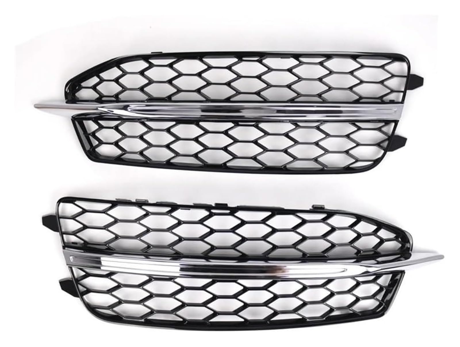 Front Nierengrill Grills Für A6 C7 S Line S6 2011-2014 Autogitter Auto Frontstoßstange Nebelscheinwerfergitter Honeycomb Hex Grillabdeckung Glanzschwarz(A) von YSBVBLRMRV