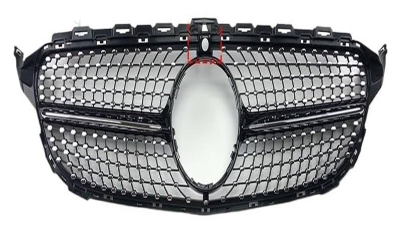 Front Nierengrill Grills Für B&ENZ Für C-Klasse Für W205 Für S205 Für C205 2014-2021 Frontstoßstangengrill Frontkühlergrills Autoeinlasshaubengitter(14-18 Black with Cam) von YSBVBLRMRV