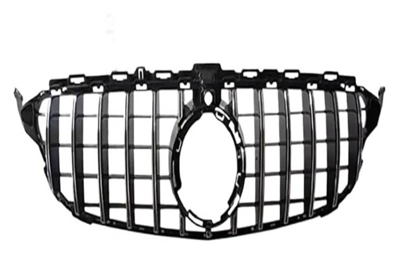 Front Nierengrill Grills Für B&ENZ Für C-klasse Für W205 2014-2021 Front Stoßstangengrill Front Kühlergrills Auto Front Haube Grille Stoßstange Grill(2014-2018 GT Silvery) von YSBVBLRMRV