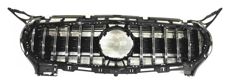 Front Nierengrill Grills Für B&ENZ Für C190 Für R190 2015 2016 Auto Obere Stoßstangenhaube Mesh Grid Frontstoßstangengrill Frontkühlergrills(Silber) von YSBVBLRMRV