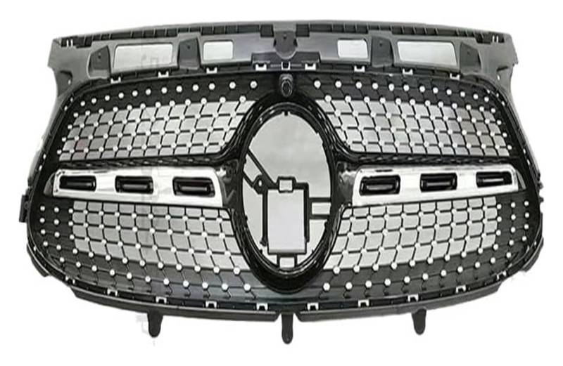 Front Nierengrill Grills Für B&ENZ Für GLA Für X156 Für H247 2020-2023 Frontstoßstangengrill Frontkühlergrills Auto Front Mittelhaubengrill(Sport Diamond Black) von YSBVBLRMRV