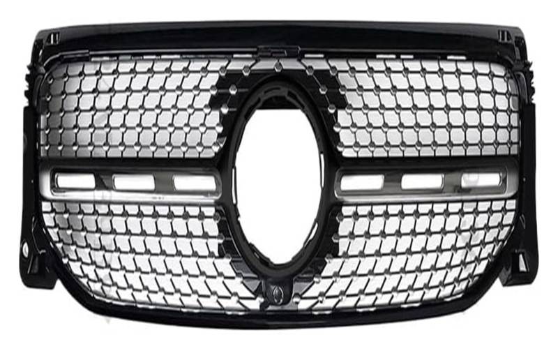 Front Nierengrill Grills Für B&ENZ Für GLB Für X247 Für W247 2019-2022 Frontstoßstangengrill Frontkühlergrill Haubengitter Frontstoßstangengrill(Diamond Black) von YSBVBLRMRV