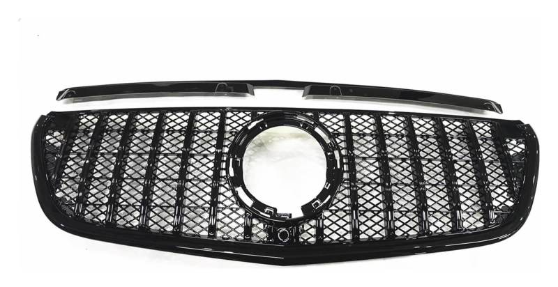 Front Nierengrill Grills Für B&ENZ Für W447 2021 2022 2023 Frontstoßstangengrill Frontkühlergrills Auto Obere Stoßstangenhaube Mesh Frontgrill(Schwarz) von YSBVBLRMRV