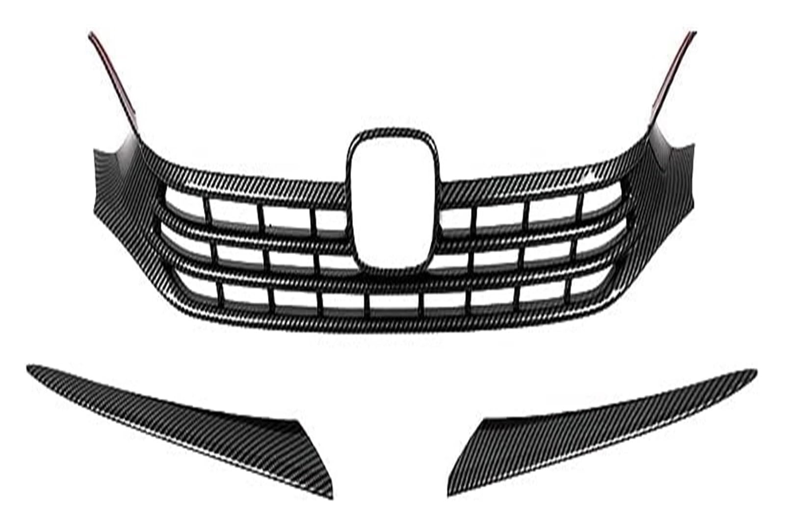 Front Nierengrill Grills Für Civic 2021-2023 Frontstoßstangengrill Frontkühlergrills Autoaußengrill Stoßstangengrillstreifen Haubengitter(Carbon Fiber) von YSBVBLRMRV
