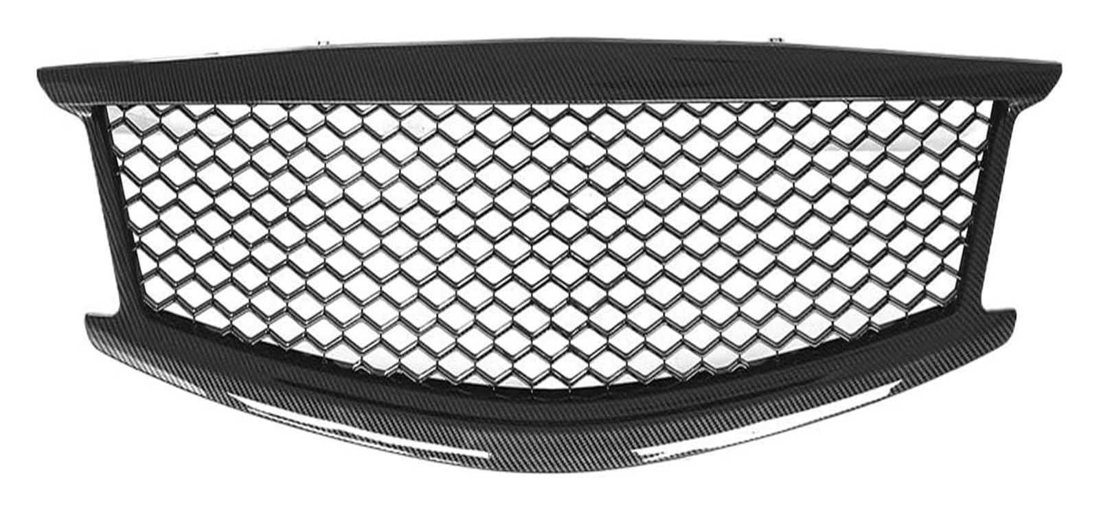 Front Nierengrill Grills Für G37 2010-2014 Frontstoßstangengrill Frontkühlergrill Auto Front Obere Haube Mittelgrill Panel Mesh(Carbon Fiber Look) von YSBVBLRMRV