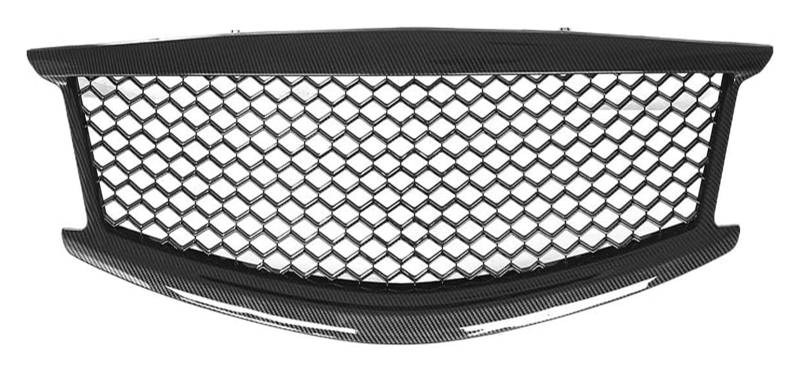Front Nierengrill Grills Für G37 2010-2014 Frontstoßstangengrill Frontkühlergrill Auto Front Obere Haube Mittelgrill Panel Mesh(Carbon Fiber Look) von YSBVBLRMRV