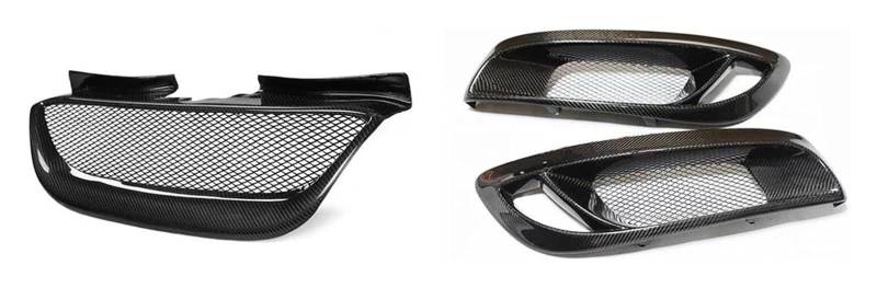 Front Nierengrill Grills Für Hyundai Für Genesis Coupe 2008-2012 Oberen + Unteren Stoßfänger Nebel Licht Intake Rahmen Grille Front Niere Grille von YSBVBLRMRV