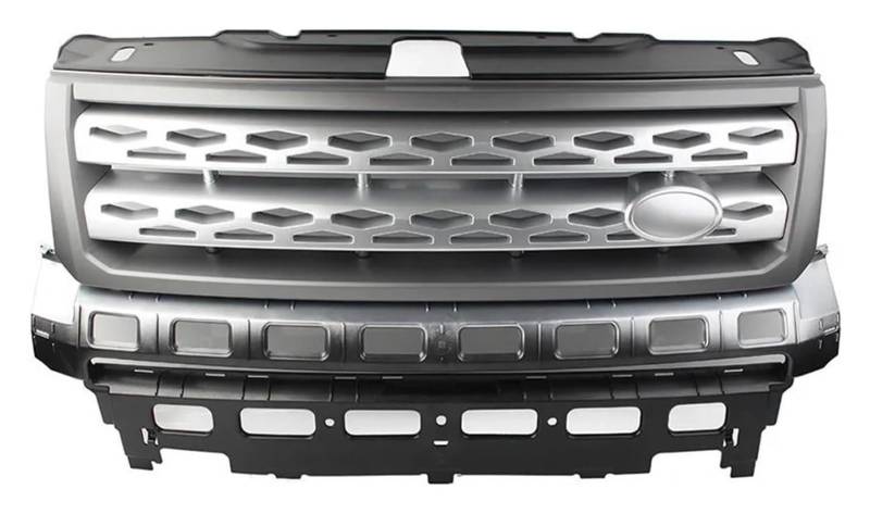 Front Nierengrill Grills Für Land Für Rover Für Freelander 2 LR2 2010-2016 ABS Auto Kühlergrill Stoßstange Mesh Grill Vorne Niere Grille(Gray Gray) von YSBVBLRMRV