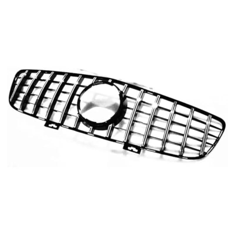 Front Nierengrill Grills Für Mercedes Für B&ENZ C197 SLS Für AMG 2010-2014 2015 Auto Kühlergrill Grill Mesh Oberen Stoßstange Haube Gitter Auto Teil(Silber) von YSBVBLRMRV
