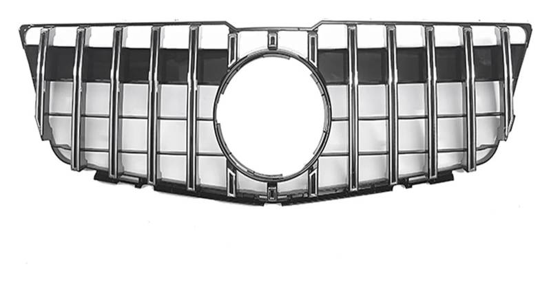 Front Nierengrill Grills Für Mercedes Für B&ENZ GLK Klasse X204 GLK250 GLK350 2008-2012 Auto Front Racing Stoßstange Haube Mesh Grill Vorne Niere Grille(Silber) von YSBVBLRMRV