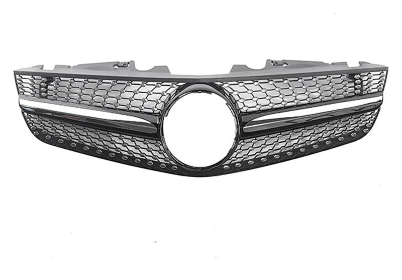 Front Nierengrill Grills Für Mercedes Für B&ENZ R230 SL-Klasse 2009-2012 SL500 SL550 SL600 Auto Oberen Stoßstange Grill Mesh Front Niere Grille(Schwarz) von YSBVBLRMRV