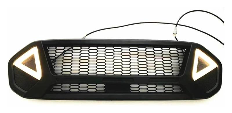Front Nierengrill Grills Für Ranger XL XLT XLS Für Lariat FX4 2019 2020 Auto Front Stoßstange Grill Haube Mesh W/LED Licht Vorne Niere Grille von YSBVBLRMRV