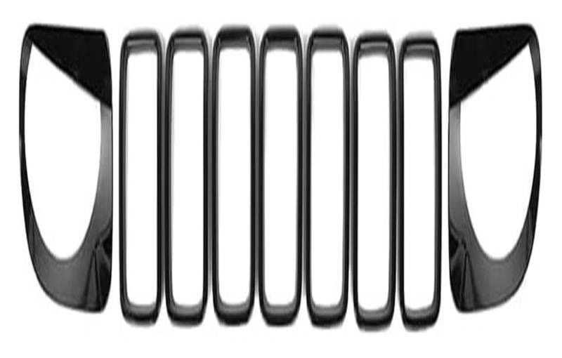 Front Nierengrill Grills Für Renegade 2019-2023 Frontstoßstangengrill Frontkühlergrills Auto Frontgrill Dekoration Abdeckung(Schwarz) von YSBVBLRMRV