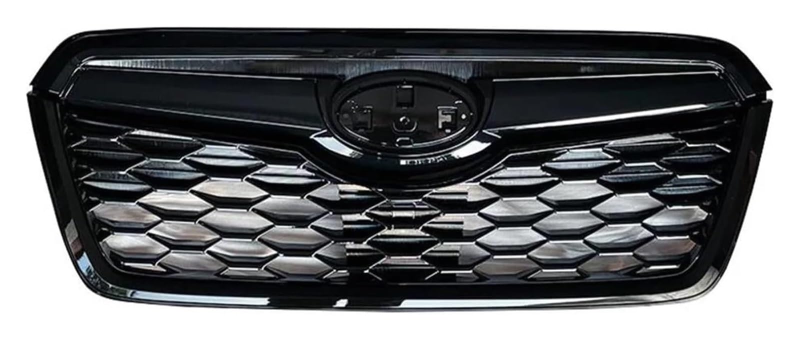 Front Nierengrill Grills Für Subaru Für Forester 2019-2021 Oberer Stoßfängergrill Vorderer Grill Mesh-Kit Oberer Unterer Glanzschwarzer Vorderer Nierengrill(Schwarz) von YSBVBLRMRV