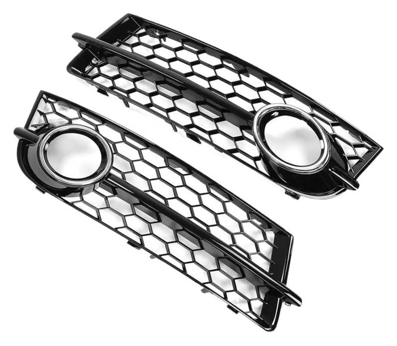 Front Nierengrill Grills Für TT 8J 2006-2014 Auto Gitter Stoßstange Grille Front Nebel Licht Grill Abdeckung 8J080768201C 8J080768101C(Chrome Silver) von YSBVBLRMRV