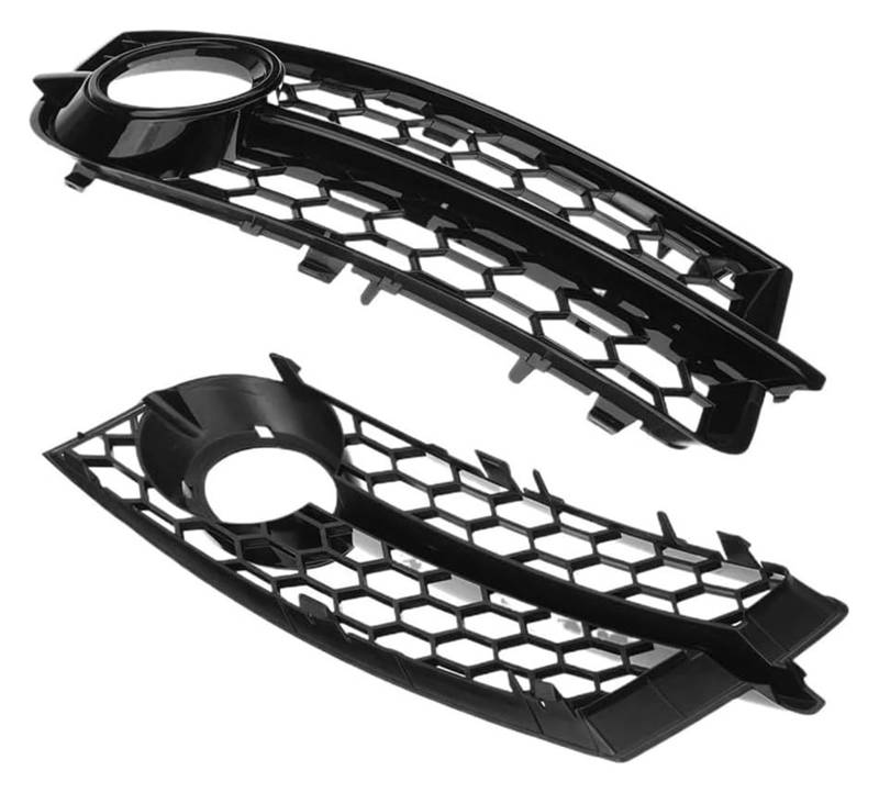 Front Nierengrill Grills Für TT 8J 2006-2014 Auto Gitter Stoßstange Grille Front Nebel Licht Grill Abdeckung 8J080768201C 8J080768101C(Glossy Black) von YSBVBLRMRV