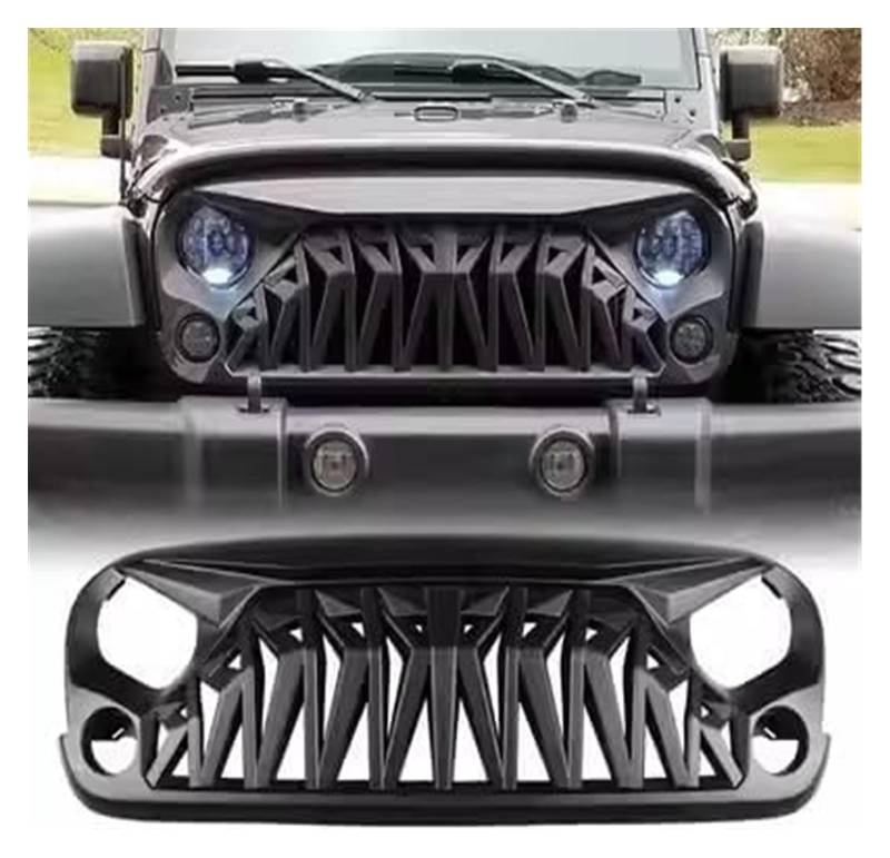 Front Nierengrill Grills Für Wrangler Für JK Für JL Frontstoßstangengrill Frontkühlergrills Autogrillgitter Kühlergrill(Size-D) von YSBVBLRMRV