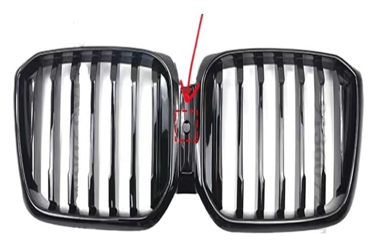 Front Nierengrill Grills Für X3 Für X4 2022 2023 Frontstoßstangengrill Frontkühlergrills Fronteinlassgitter Haubengitter Stoßstangengrillgitterverkleidung(1 Slat with Hole) von YSBVBLRMRV
