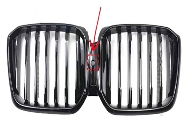 Front Nierengrill Grills Für X3 Für X4 2022 2023 Frontstoßstangengrill Frontkühlergrills Fronteinlassgitter Haubengitter Stoßstangengrillgitterverkleidung(1 Slat with Hole) von YSBVBLRMRV