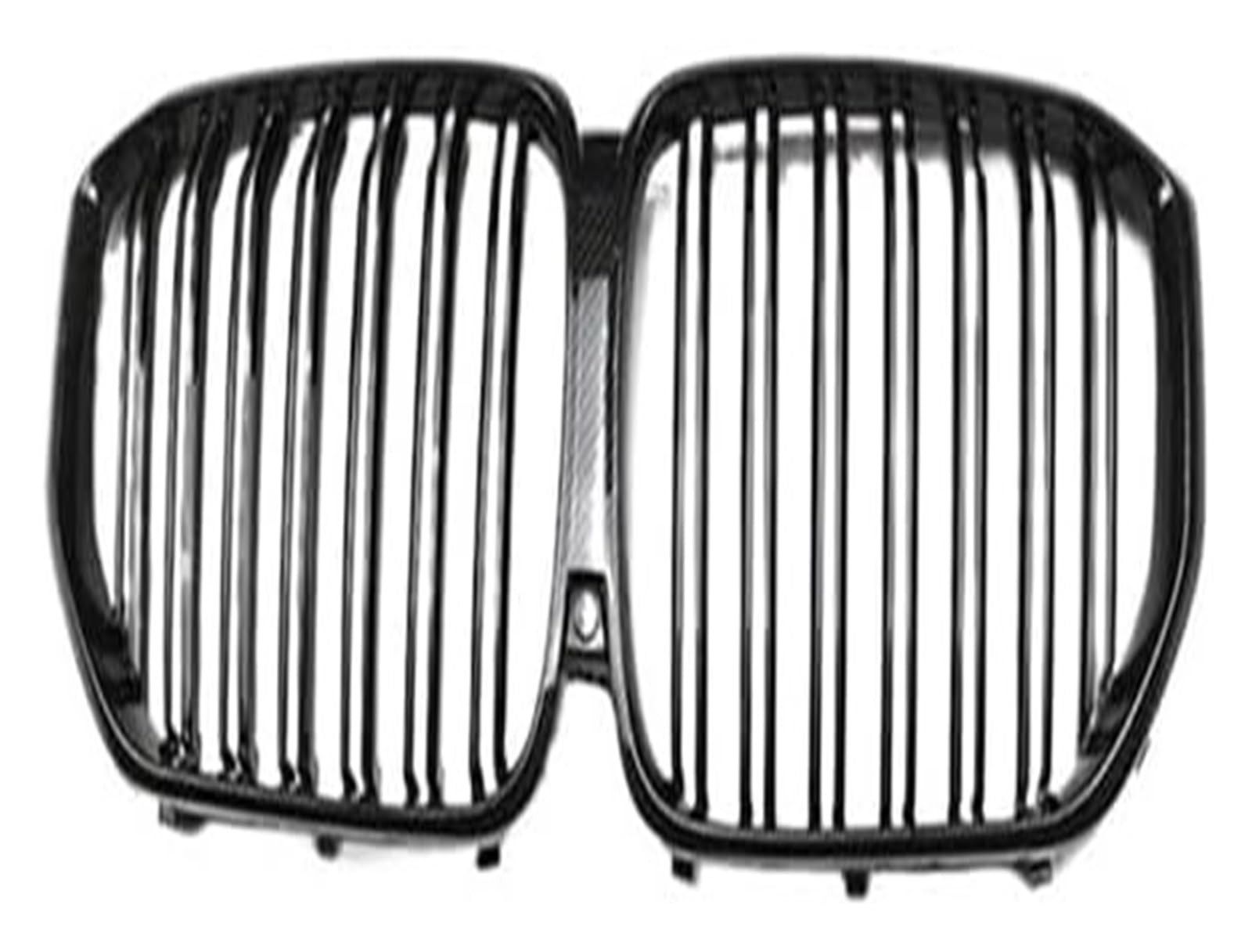 Front Nierengrill Grills Für X5 Für G05 2019-2023 Frontstoßstangengrill Frontkühlergrill Auto Frontgrill Haube Frontgrill Einzellamelle Dual(2 Slat Carbon Look) von YSBVBLRMRV