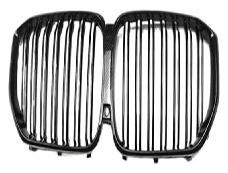 Front Nierengrill Grills Für X5 Für G05 2019-2023 Frontstoßstangengrill Frontkühlergrill Auto Frontgrill Haube Frontgrill Einzellamelle Dual(2 Slat Carbon Look) von YSBVBLRMRV