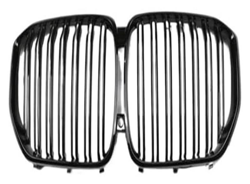 Front Nierengrill Grills Für X5 Für G05 2019-2023 Frontstoßstangengrill Frontkühlergrill Auto Frontgrill Haube Frontgrill Einzellamelle Dual(2 Slat Gloss Black) von YSBVBLRMRV