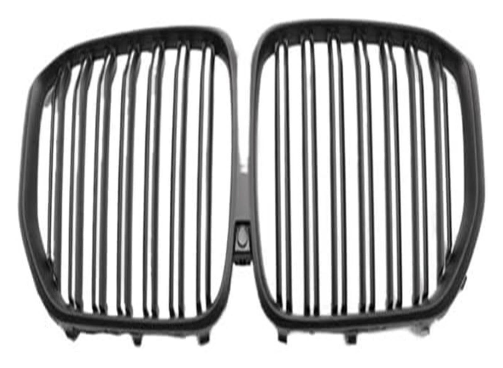 Front Nierengrill Grills Für X5 Für G05 2019-2023 Frontstoßstangengrill Frontkühlergrill Auto Frontgrill Haube Frontgrill Einzellamelle Dual(2 Slat Matte Black) von YSBVBLRMRV