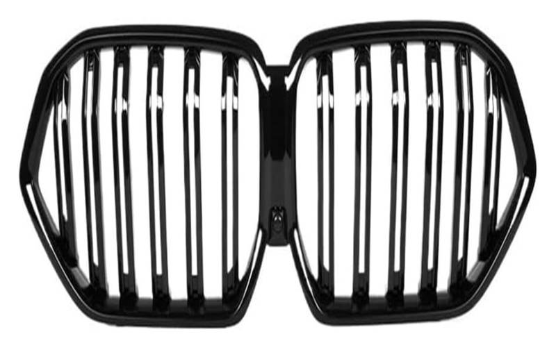 Front Nierengrill Grills Für X6 Für G06 Für X6M Für F96 2020 2021 2022 Auto Frontstoßstange Haubengrill Frontstoßstangengrill Frontkühlergrills(2-Slat Line G-Black) von YSBVBLRMRV