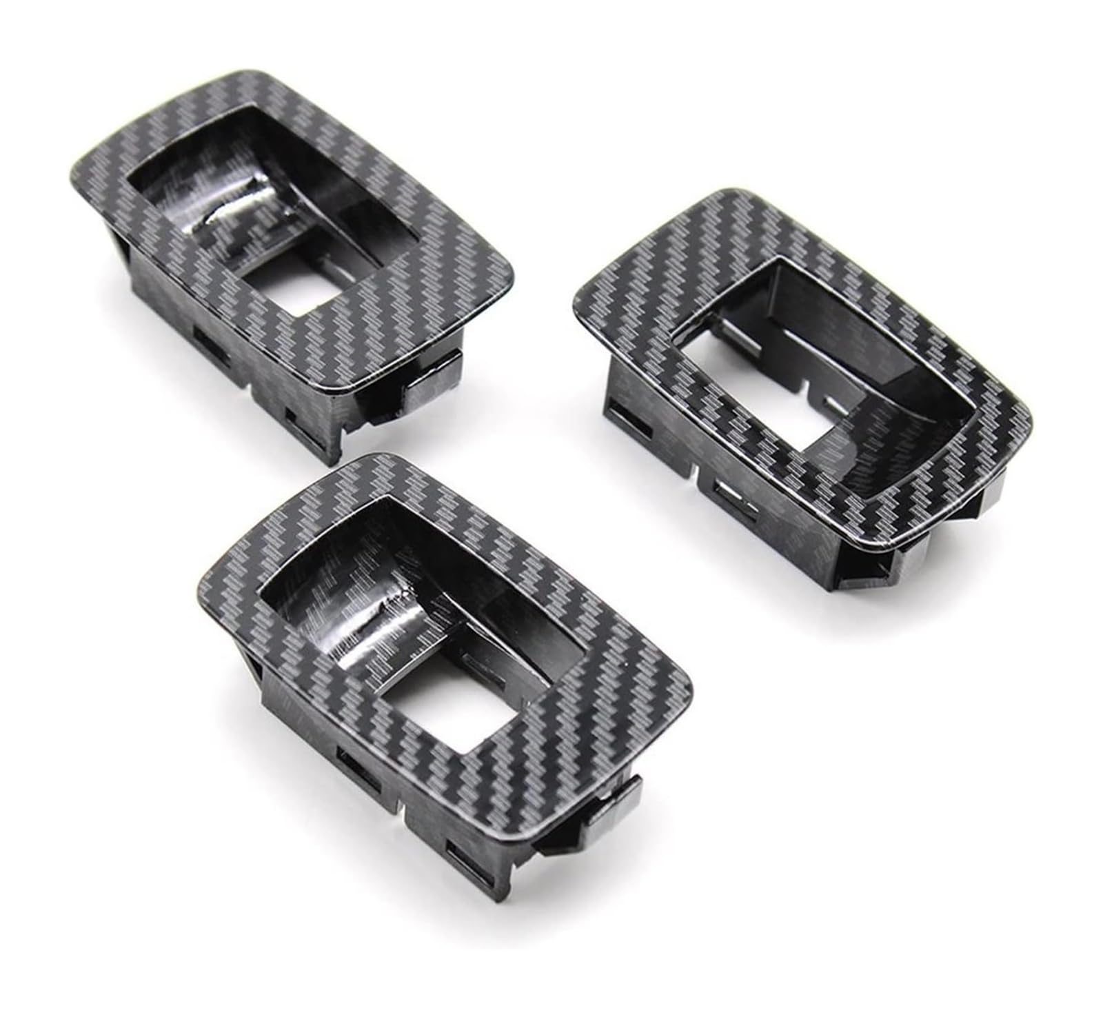 Auto Innen Türgriff Für B&MW 5 Series F10 F11 F18 520i 523i 525i 528i 535i 2010–2017 Auto-Fronttürverkleidung Zuggriff-Set Zuggriff-Verkleidung(3pcs Small Panel Set) von YSDEACE