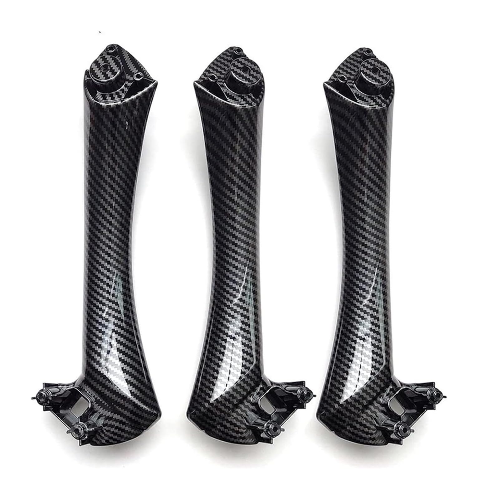 Auto Innen Türgriff Für B&MW 5 Series F10 F11 F18 520i 523i 525i 528i 535i 2010–2017 Auto-Fronttürverkleidung Zuggriff-Set Zuggriff-Verkleidung(Lhd Inside 3pcs Set) von YSDEACE