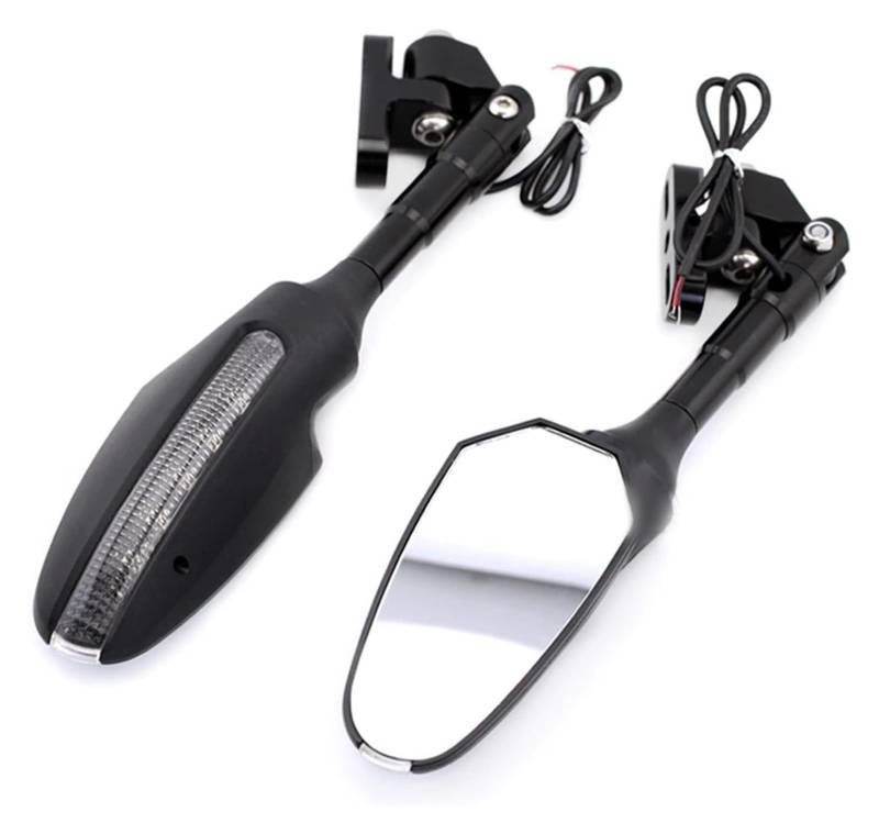 Für B&M&W S1000RR S 1000RR 1000 RR 2010-2018 Rückspiegel Verstellbare Motorradrückspiegel LED Blinker Motorrad Rückspiegel von YSDEACE