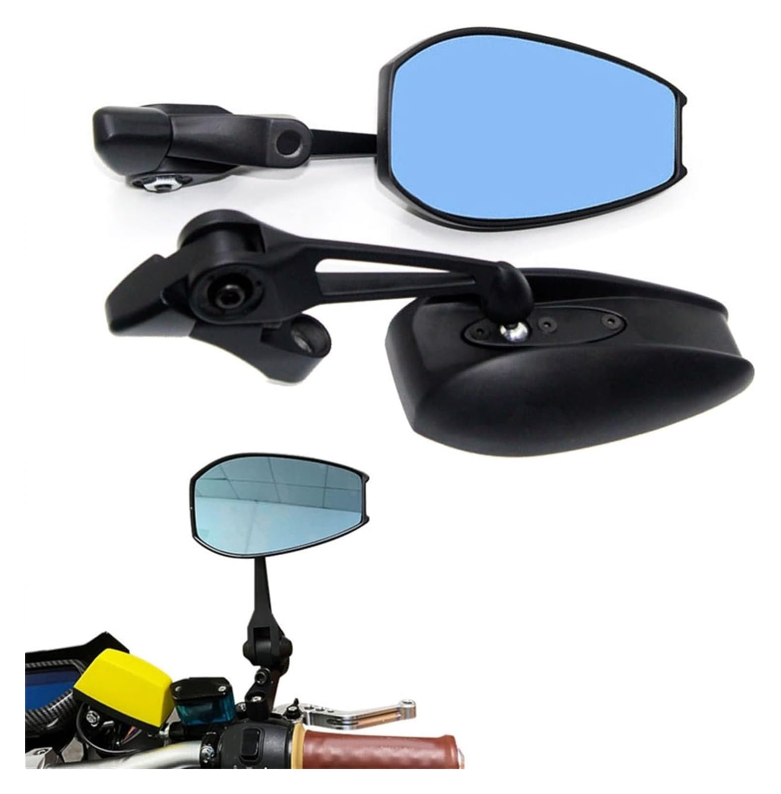 Für BM&W C400X C400GT C400 X GT C400X 400 GT Alle Jahre Dekoration CNC Aluminium Motorrad Rückspiegel Blendschutzspiegel Motorrad Rückspiegel(Multi-colored a) von YSDEACE