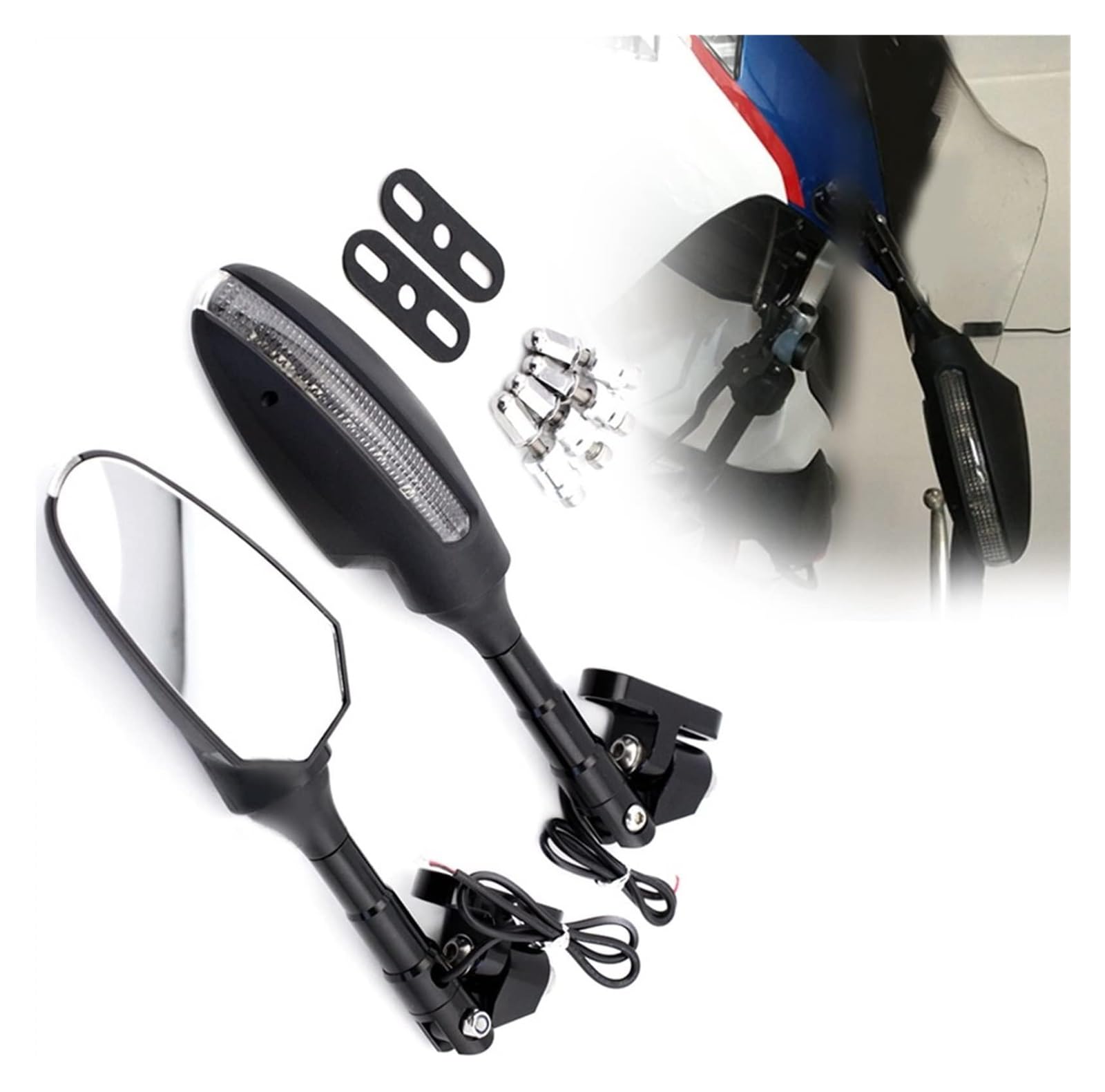 Für BM&W K1200S 2005 2006 2007/ K1300S 2009 2010 2011 2012 2013 2014 2015 Motorradzubehör Rückspiegel LED-Blinker Motorrad Rückspiegel Für BM&W K1200S 2005 2006 2007/ K1300S 2009 2010 2011 2012 2013 2014 2015 Motorradzubehör Rückspiegel LED-Blinker Motorrad Rückspiegel von YSDEACE